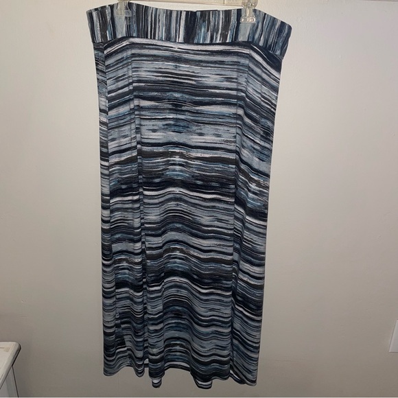 Roz & Ali Peacock Dreams Long Maxi Skirt Sz. 1X NEW!! - Picture 4 of 8